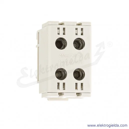 Złączka szynowa śrubowa F2.0295 LZ w korpusie ZU 2x50mm szara Złączka szynowa śrubowa F2.0295 LZ w korpusie ZU 2x50mm szara