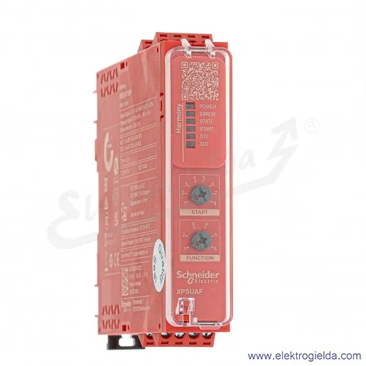 Moduł bezpieczeństwa XPSUAF13AP Preventa UAF Kat.4 24VAC/DC zaciski śrubowe Moduł bezpieczeństwa XPSUAF13AP Preventa UAF Kat.4 24VAC/DC zaciski śrubowe