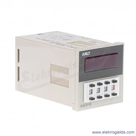 Przekaźnik czasowy AH4CN-RG 230V Zakres: 0,01s÷9990h, SPDT, 100÷240VAC Przekaźnik czasowy AH4CN-RG 230V Zakres: 0,01s÷9990h, SPDT, 100÷240VAC