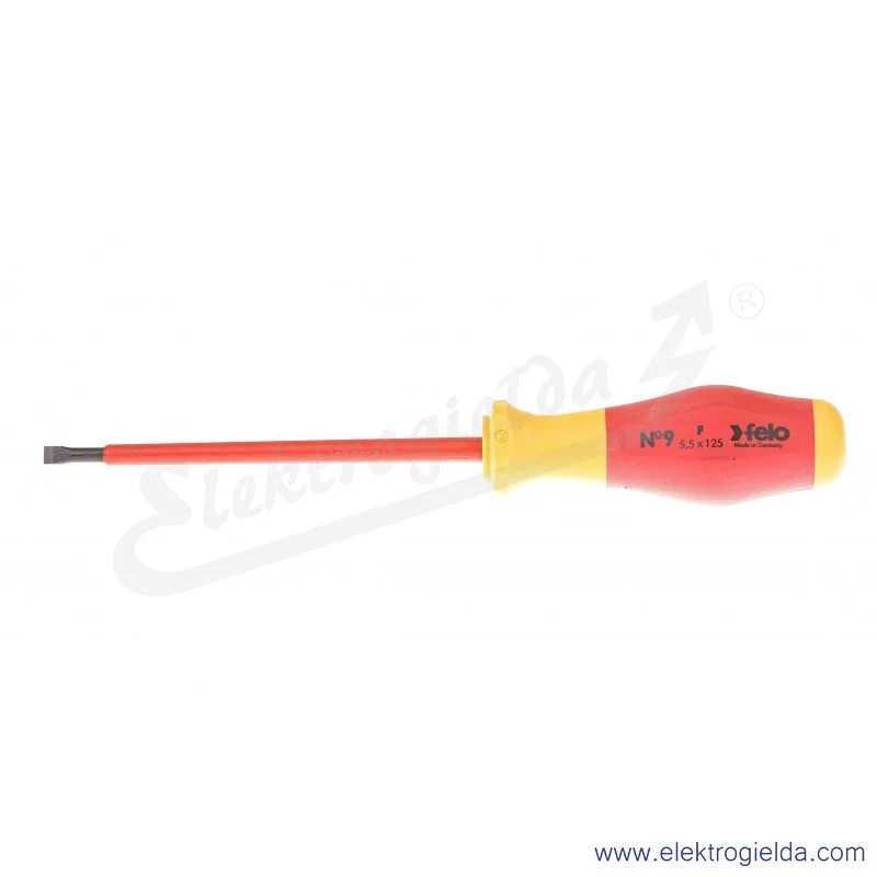 Wkrętak płaski 913 055 90 5,5x1,0/125mm,  izolowany VDE Wkrętak płaski 913 055 90 5,5x1,0/125mm,  izolowany VDE