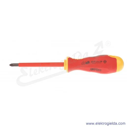 Zestaw 2 wkrętaków izolowanych 417 921 91, plus/minus Z1/Z2 VDE do 1000V Zestaw 2 wkrętaków izolowanych 417 921 91, plus/minus Z1/Z2 VDE do 1000V