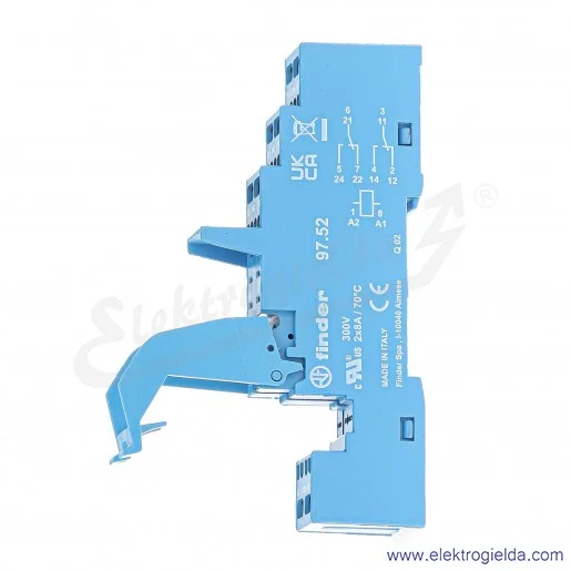 97.52 SPA Gniazdo sprężynowe do przekaźników 46.52 97.52 SPA Gniazdo sprężynowe do przekaźników 46.52