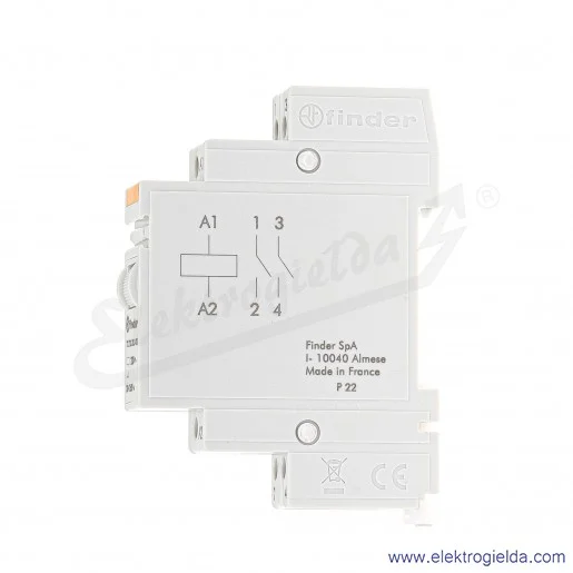 Przekaźnik monostabilny 22.22.8.230.4000 2Z 20A 230V AC modułowy Przekaźnik monostabilny 22.22.8.230.4000 2Z 20A 230V AC modułowy
