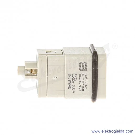 Złącze HDC 09120073001 Han Q 7/0-M męskie 7P, rozmiar 3A, prąd 10A Złącze HDC 09120073001 Han Q 7/0-M męskie 7P, rozmiar 3A, prąd 10A