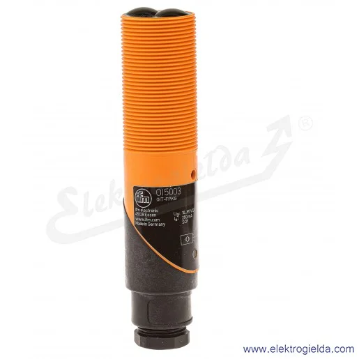Czujnik odbiciowy OI5003 OIT-FPKG PNP 10..55VDC, długość fali 880mm, M30x1.5 Czujnik odbiciowy OI5003 OIT-FPKG PNP 10..55VDC, długość fali 880mm, M30x1.5