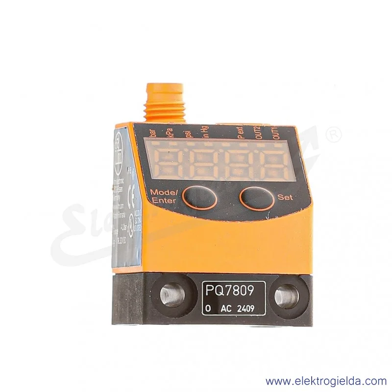 Czujnik ciśnienia do pneumatyki PQ7809 PQ-1-1-RHR18-QFPKG/AS PNP, 2 wyjścia binarne G1/8, 18..32VDC Czujnik ciśnienia do pneumatyki PQ7809 PQ-1-1-RHR18-QFPKG/AS PNP, 2 wyjścia binarne G1/8, 18..32VDC