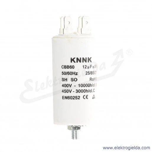 Kondensator rozruchowy 12 uF 450V wyjście konektorowe Kondensator rozruchowy 12 uF 450V wyjście konektorowe