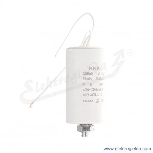 Kondensator rozruchowy 1 uF 450V wyjście kablowe Kondensator rozruchowy 1 uF 450V wyjście kablowe