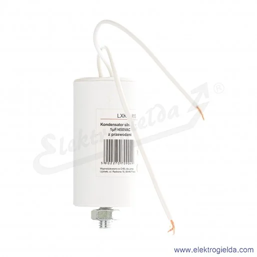 Kondensator rozruchowy 1 uF 450V wyjście kablowe Kondensator rozruchowy 1 uF 450V wyjście kablowe