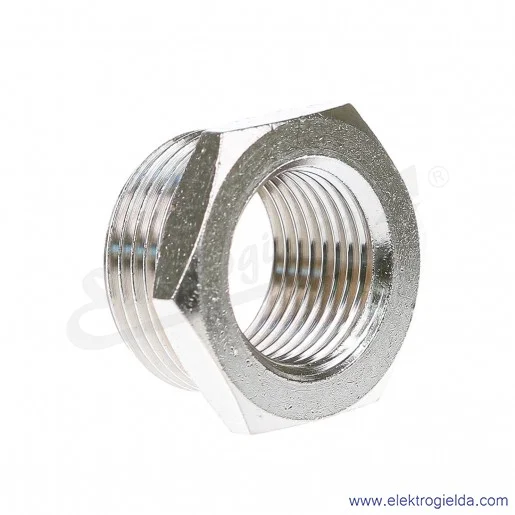 Redukcja metalowa z G3/4 na G1/2 Redukcja metalowa z G3/4 na G1/2