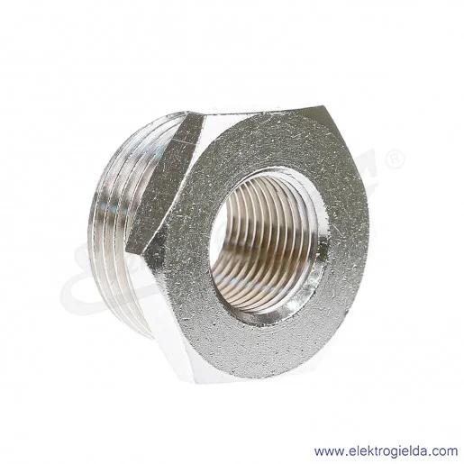 Redukcja metalowa z G3/4 na G3/8 Redukcja metalowa z G3/4 na G3/8