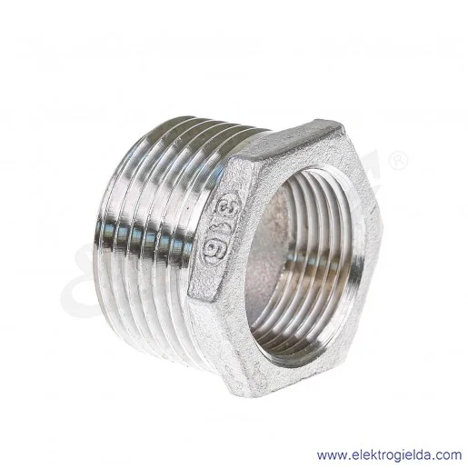 Redukcja metalowa z G1 na G3/4 Redukcja metalowa z G1 na G3/4