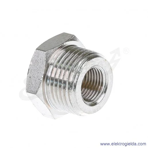 Redukcja metalowa z G3/8 na G1/8 Redukcja metalowa z G3/8 na G1/8