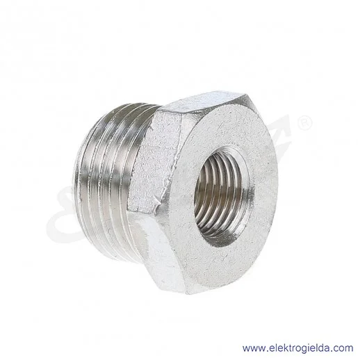 Redukcja metalowa z G3/8 na G1/8 Redukcja metalowa z G3/8 na G1/8