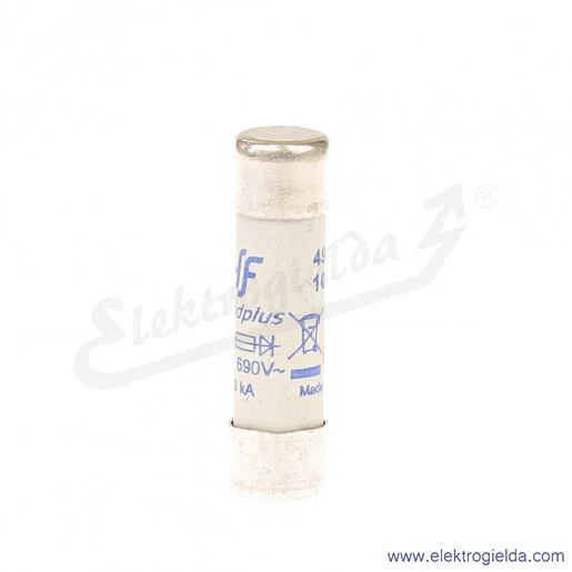 Wkładka bezpiecznikowa 10X38 4A gR 500V Wkładka bezpiecznikowa 10X38 4A gR 500V