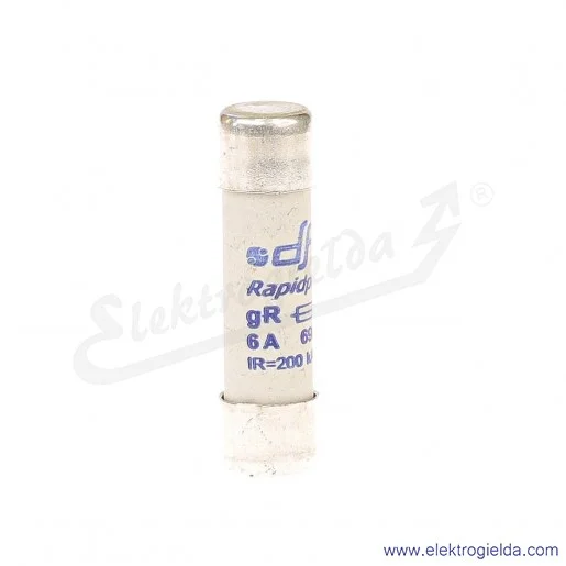 Wkładka bezpiecznikowa 10X38 6A gR 500V Wkładka bezpiecznikowa 10X38 6A gR 500V