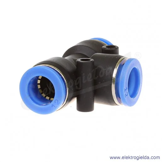 Trójnik z tworzywa typu T 3x FI12 Trójnik z tworzywa typu T 3x FI12