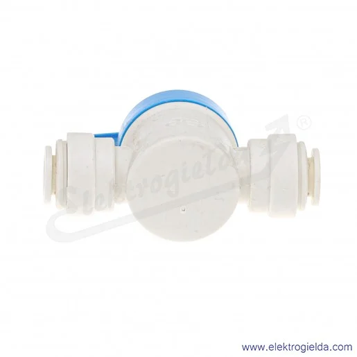 Zawór kulowy PPMSV040808W, 2/2, FI8, biały, przeznaczony do wody pitnej, John Guest Zawór kulowy PPMSV040808W, 2/2, FI8, biały, przeznaczony do wody pitnej, John Guest