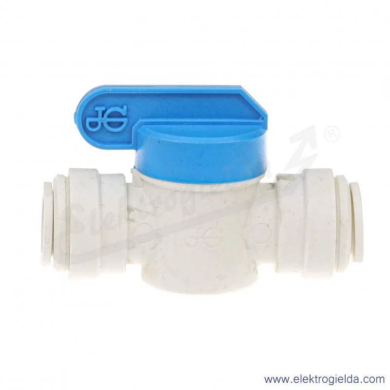 Zawór kulowy PPMSV041212W, 2/2, FI12, biały, przeznaczony do wody pitnej, John Guest Zawór kulowy PPMSV041212W, 2/2, FI12, biały, przeznaczony do wody pitnej, John Guest