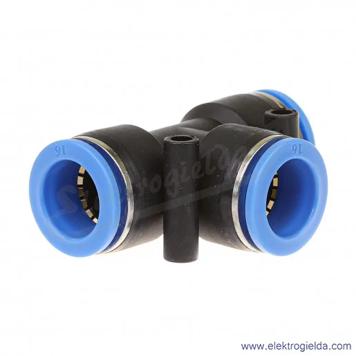 Trójnik z tworzywa typu T 3x FI16 Trójnik z tworzywa typu T 3x FI16