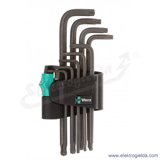 Zestaw Torx 024242 967 PKL/9 9 kluczy od TX8 do TX40 Zestaw Torx 024242 967 PKL/9 9 kluczy od TX8 do TX40