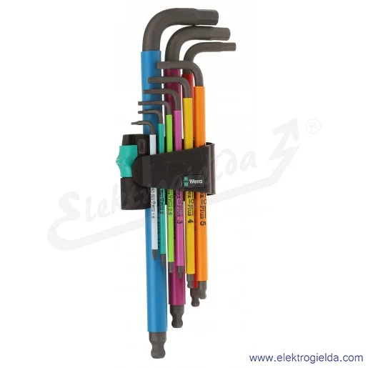 Zestaw imbusów 05022089001 izolowanych 950SPKL/9 SM N Multicolor, 9 kluczy 1.5-10 Zestaw imbusów 05022089001 izolowanych 950SPKL/9 SM N Multicolor, 9 kluczy 1.5-10