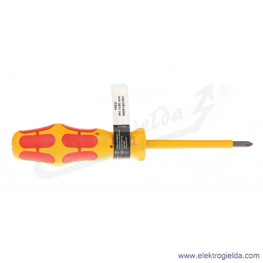 Wkrętak 051601 WERA PH1x80 krzyżowy Philips izolowany Kraftform 1062 i PH VDE Wkrętak 051601 WERA PH1x80 krzyżowy Philips izolowany Kraftform 1062 i PH VDE