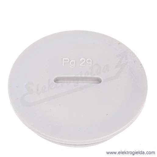 Zaślepka polistyrenowa 52006000 BLK 29 rozmiar PG29 jasnoszara, IP54 Zaślepka polistyrenowa 52006000 BLK 29 rozmiar PG29 jasnoszara, IP54
