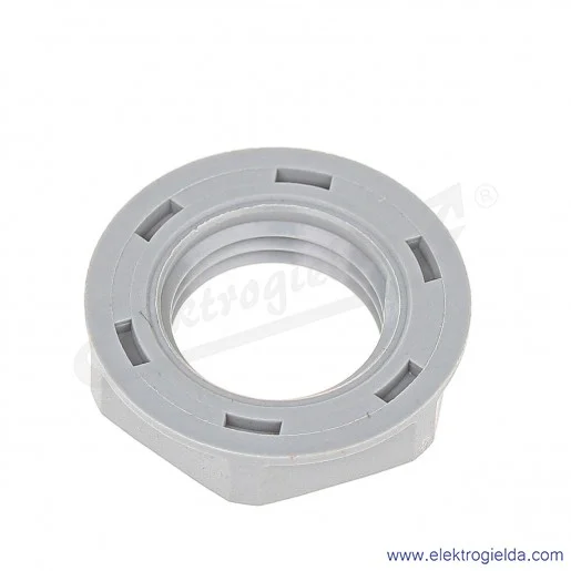 Nakrętka z tworzywa 53019000 PG7 GMP-GL-PG, szara RAL 7001 SGY SKINTOP pod klucz 19 Nakrętka z tworzywa 53019000 PG7 GMP-GL-PG, szara RAL 7001 SGY SKINTOP pod klucz 19