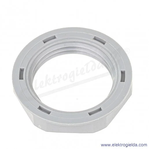 Nakrętka z tworzywa 53019020 PG11 GMP-GL-PG, szara RAL7001 SGY SKINTOP pod klucz 24 Nakrętka z tworzywa 53019020 PG11 GMP-GL-PG, szara RAL7001 SGY SKINTOP pod klucz 24