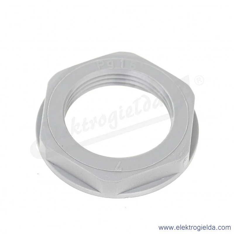 Nakrętka z tworzywa 53019040 PG16 GMP-GL-PG, szara RAL 7001 SGY SKINTOP pod klucz 30 Nakrętka z tworzywa 53019040 PG16 GMP-GL-PG, szara RAL 7001 SGY SKINTOP pod klucz 30