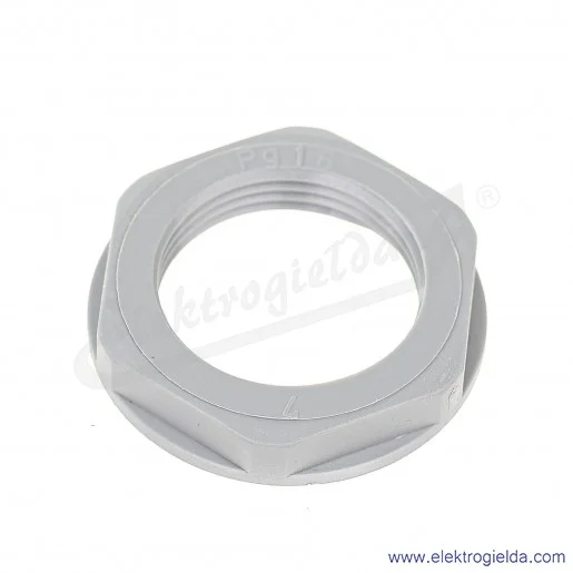 Nakrętka z tworzywa 53019040 PG16 GMP-GL-PG, szara RAL 7001 SGY SKINTOP pod klucz 30 Nakrętka z tworzywa 53019040 PG16 GMP-GL-PG, szara RAL 7001 SGY SKINTOP pod klucz 30