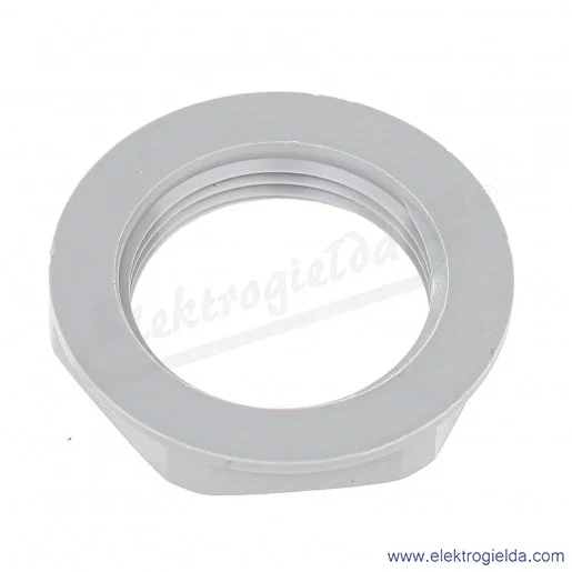 Nakrętka z tworzywa 53019040 PG16 GMP-GL-PG, szara RAL 7001 SGY SKINTOP pod klucz 30 Nakrętka z tworzywa 53019040 PG16 GMP-GL-PG, szara RAL 7001 SGY SKINTOP pod klucz 30