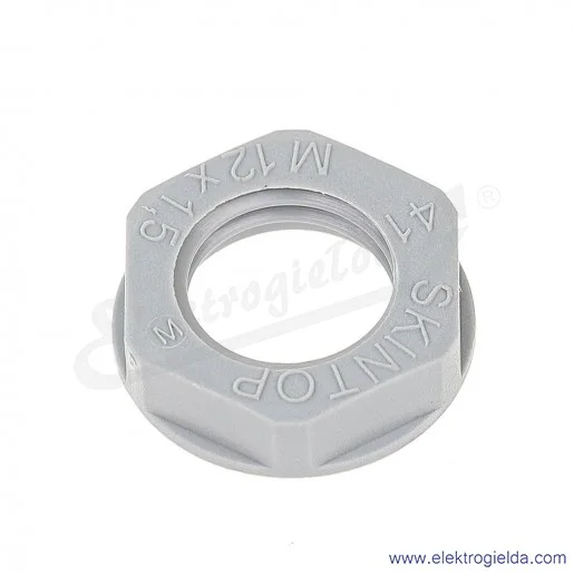 Nakrętka z tworzywa 53119000 12x1,5 GMP-GL-M, szara RAL7001 SGY SKINTOP Nakrętka z tworzywa 53119000 12x1,5 GMP-GL-M, szara RAL7001 SGY SKINTOP