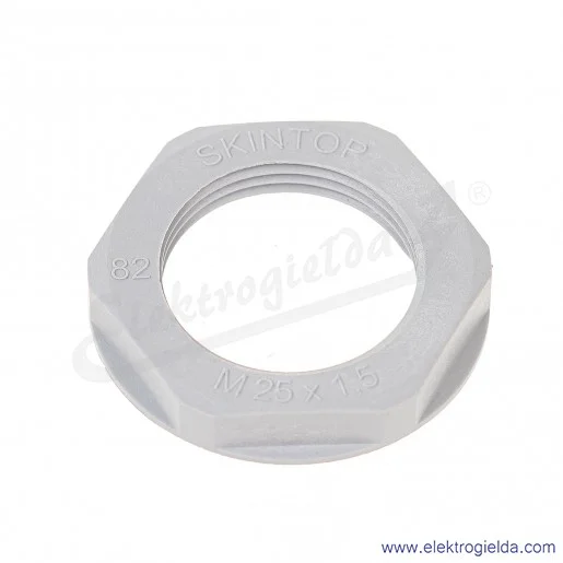 Nakrętka z tworzywa 53119030 M25x1.5 GMP-GL-M, szara RAL 7001 SGY SKINTOP pod klucz 34 Nakrętka z tworzywa 53119030 M25x1.5 GMP-GL-M, szara RAL 7001 SGY SKINTOP pod klucz 34