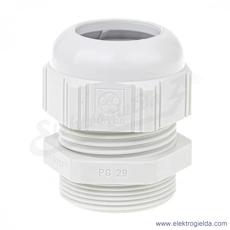 Dławnica kablowa 53018160 SKINTOP STR PG29 jasnoszara, fi 11..20mm, pod klucz 42 Dławnica kablowa 53018160 SKINTOP STR PG29 jasnoszara, fi 11..20mm, pod klucz 42