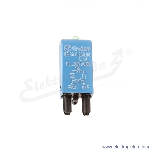 Moduł 99.80.0.230.98 110-240V AC/DC Dioda LED + Warystor Moduł 99.80.0.230.98 110-240V AC/DC Dioda LED + Warystor
