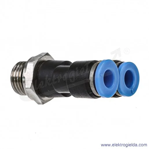 Trójnik z tworzywa typu Y G1/4 + 2x FI6 Trójnik z tworzywa typu Y G1/4 + 2x FI6