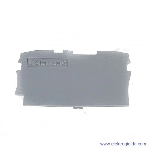 Ścianka końcowa 2000-1291 szara do złączek 2000-120x Ścianka końcowa 2000-1291 szara do złączek 2000-120x