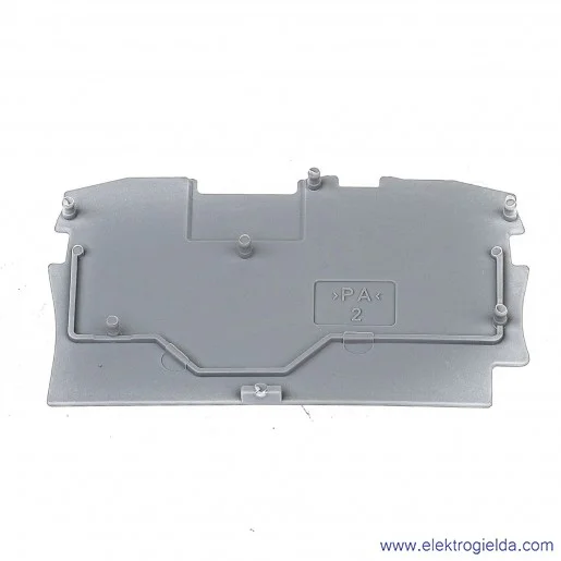 Ścianka końcowa 2000-1291 szara do złączek 2000-120x Ścianka końcowa 2000-1291 szara do złączek 2000-120x