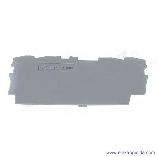 Ścianka końcowa 2000-1491 szara do złaczek 2000-140x Ścianka końcowa 2000-1491 szara do złaczek 2000-140x