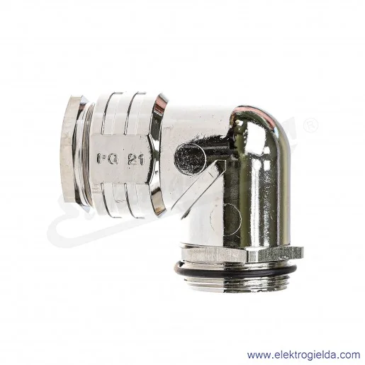 Dławnica kablowa 52005420 RWV PG 21 kątowa metalowa, odporna na korozję i wodę morską Dławnica kablowa 52005420 RWV PG 21 kątowa metalowa, odporna na korozję i wodę morską