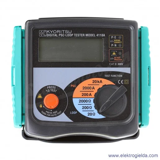 Miernik 104821 impedancji pętli zwarcia KEW4118A Miernik 104821 impedancji pętli zwarcia KEW4118A