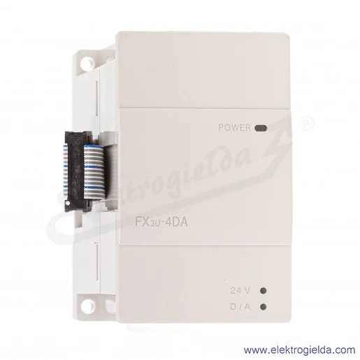 Moduł wyjść analogowych 169509 FX3U-4DA PLC 16 bit, 24VDC, 8 wejść/wyjść PLC, 4 wyjścia analogowe prądowe lub napięciowe Moduł wyjść analogowych 169509 FX3U-4DA PLC 16 bit, 24VDC, 8 wejść/wyjść PLC, 4 wyjścia analogowe prądowe lub napięciowe
