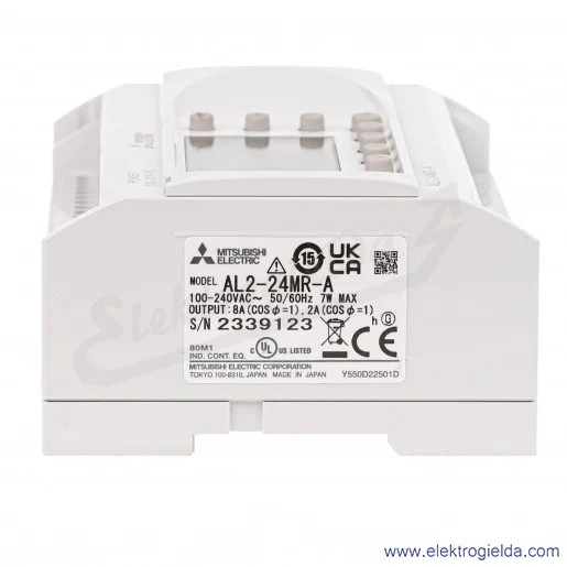 Jednostka PLC 215074 AL2-24MR-A ALPHA Base Unit 15 wejść / 9 wyjść przekaźnikowych, 100-240VAC Jednostka PLC 215074 AL2-24MR-A ALPHA Base Unit 15 wejść / 9 wyjść przekaźnikowych, 100-240VAC