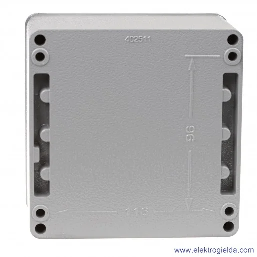 Obudowa aluminiowa ALBX511 130X130X90 Obudowa aluminiowa ALBX511 130X130X90