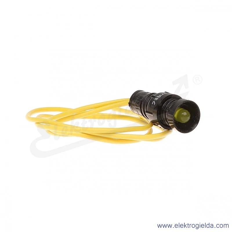Lampka sygnalizacyjna LY-D5-230AC żółta  LED 5mm 230VAC