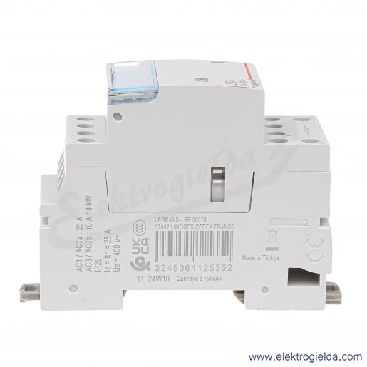 Stycznik modułowy 412535 SM425 230VAC 4Z 25A 230V Stycznik modułowy 412535 SM425 230VAC 4Z 25A 230V