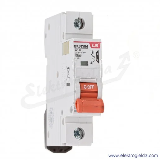 Wyłącznik nadprądowy BKN 1P, charakterystyka C, 10A Wyłącznik nadprądowy BKN 1P, charakterystyka C, 10A