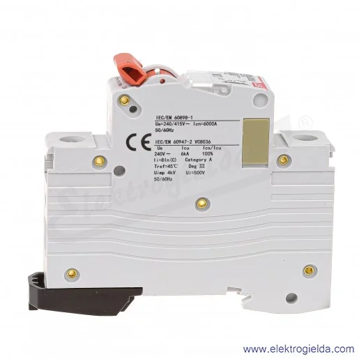 Wyłącznik nadprądowy BKN 1P, charakterystyka C, 10A Wyłącznik nadprądowy BKN 1P, charakterystyka C, 10A